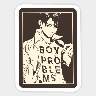 Teenage Angst - Boy Problem Logo design Sticker